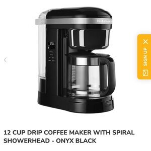 KitchenAid Onyx Black 12-Cup Coffee Maker